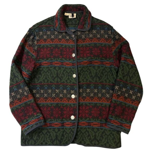 Vintage Woolrich Blanket Jacket Southwestern Navajo Wool Blend Womens S - Picture 1 of 12